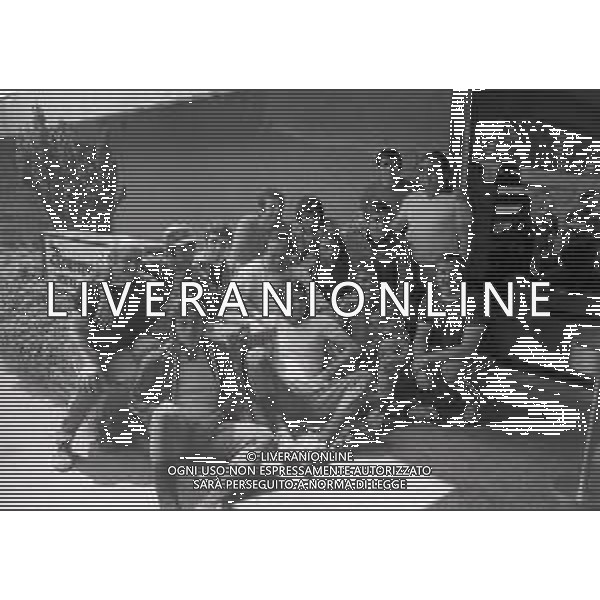 1974 CAMPIONATO DEL MONDO DI CALCIO GERMANIA 74 ALLENAMENTO NAZIONALE ITALIANA NELLA FOTO UN GRUPPO DI GIOCATORI DELLA NAZIONALE ITALIANA IN RITIRO AG ALDO LIVERANI SAS