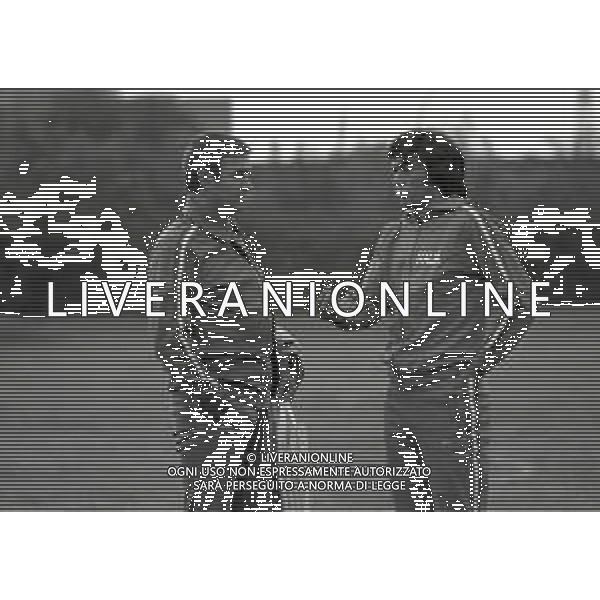 1974 CAMPIONATO DEL MONDO DI CALCIO GERMANIA 74 ALLENAMENTO NAZIONALE ITALIANA NELLA FOTO ITALO ALLODI E ANTONIO IULIANO AG ALDO LIVERANI SAS