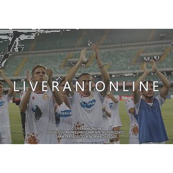 CHIEVO - RAVENNA secondo turno di Coppa Italia TIM CUP 11.08.2019 Nella foto i giocatori del Ravenna sotto la curva dei tifosi a fine gara ©p.g. / AGENZIA ALDO LIVERANI SAS