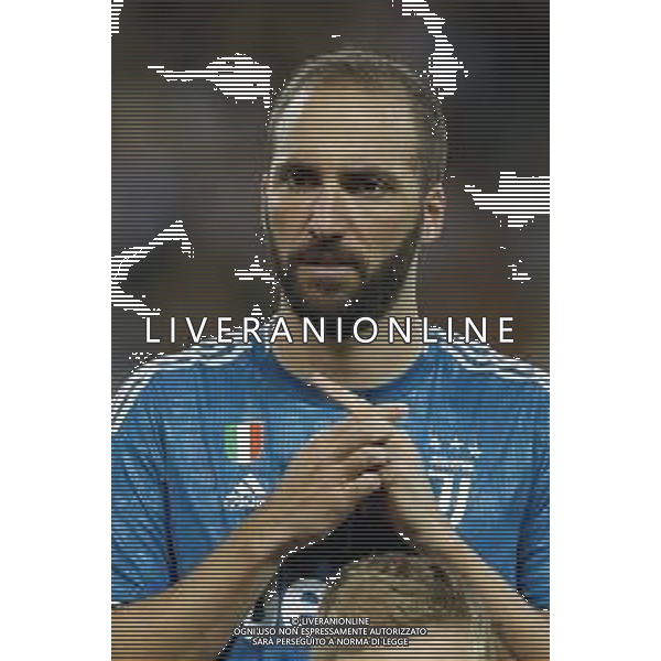 INTERNATIONAL CHAMPIONS CUP 2019 Atletico Madrid - Juventus 10/08/2019 nella foto: Higuain Gonzalo (Juventus f.c.) ©Claudio Zamagni/Agenzia Aldo Liverani s.a.s. Higuain Gonzalo (Juventus f.c.) during International Champions Cup 2019 match between Atletico Madrid and Juventus f.c. at Friends Arena Stadium in Stockholm on August 10 2019 photo credit by Claudio Zamagni/Aldo Liverani Photo Agency