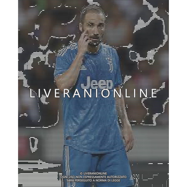 INTERNATIONAL CHAMPIONS CUP 2019 Atletico Madrid - Juventus 10/08/2019 nella foto: Higuain Gonzalo (Juventus f.c.) ©Claudio Zamagni/Agenzia Aldo Liverani s.a.s. Higuain Gonzalo (Juventus f.c.) during International Champions Cup 2019 match between Atletico Madrid and Juventus f.c. at Friends Arena Stadium in Stockholm on August 10 2019 photo credit by Claudio Zamagni/Aldo Liverani Photo Agency