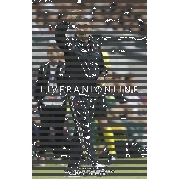 INTERNATIONAL CHAMPIONS CUP 2019 Atletico Madrid - Juventus 10/08/2019 nella foto: Mister Maurizio Sarri (Juventus f.c.) ©Claudio Zamagni/Agenzia Aldo Liverani s.a.s. Mister Maurizio Sarri (Juventus f.c.) during International Champions Cup 2019 match between Atletico Madrid and Juventus f.c. at Friends Arena Stadium in Stockholm on August 10 2019 photo credit by Claudio Zamagni/Aldo Liverani Photo Agency