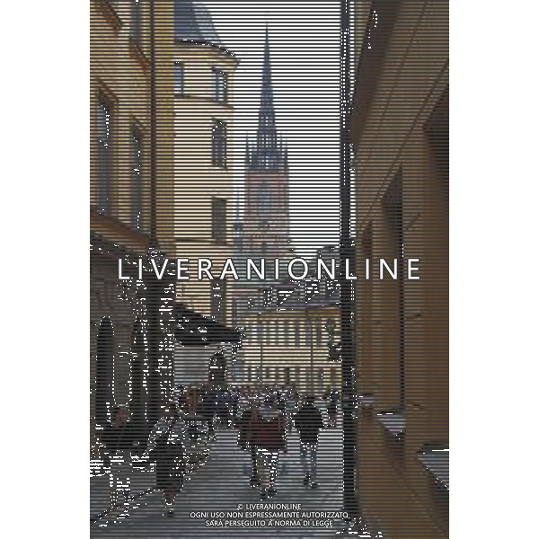 Stoccolma - Città\' e Capitale della Svezia 13/08/2019 nella foto: le strade della citta\' vecchia ©Claudio Zamagni/Agenzia Aldo Liverani s.a.s. a street of old town in Stockholm City the first city of Sweden ©Claudio Zamagni/Aldo Liverani Photo Agency