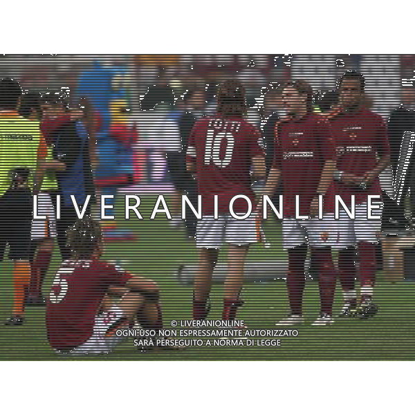 MILAN0: 15/06/2005 COPPA ITALIA INTER-ROMA NELLA FOTO: FRANCESCO TOTTI E CASSANO ANTONIO FOTO LANDONIO GIANCARLO/ALDO LIVERANI 