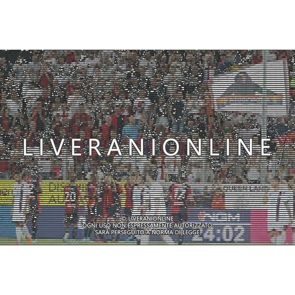 CHIAVARI 16 08 2019 COPPA ITALIA IMOLESE CALCIO-GENOA CALCIO NELLA FOTO ESULTANZA GENOA CALCIO DOPO GOL DI RICCARDO SAPONARA ©SANNA / AGENZIA ALDO LIVERANI SAS