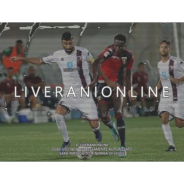 CHIAVARI 16 08 2019 COPPA ITALIA GENOA-IMOLESE 4-1 NELLA FOTO DA SINISTRA FILIPPO CARINI E KOUAME KOUAKOU CHRISTI GENOA FOTO GIANNI SANNA-AG ALDO LIVERANI SAS