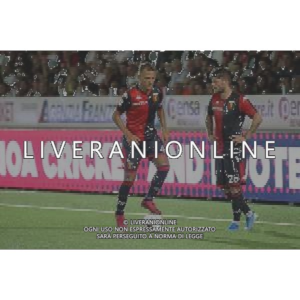 CHIAVARI 16 08 2019 COPPA ITALIA GENOA-IMOLESE 4-1 NELLA FOTO DOMENICO CRISCITO E SCHONE LASSE GENOA CALCIO FOTO GIANNI SANNA-AG ALDO LIVERANI SAS