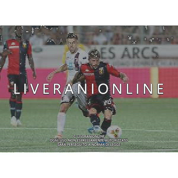 CHIAVARI 16 08 2019 COPPA ITALIA GENOA-IMOLESE 4-1 NELLA FOTO SCHONE LASSE GENOA E DARDAN VUTHAJ IMOLESE FOTO GIANNI SANNA-AG ALDO LIVERANI SAS