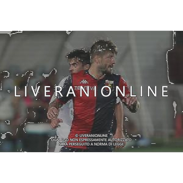 CHIAVARI 16 08 2019 COPPA ITALIA GENOA-IMOLESE 4-1 NELLA FOTO SCHONE LASSE GENOA E MANIERO LUCA IMOLESE FOTO GIANNI SANNA-AG ALDO LIVERANI SAS