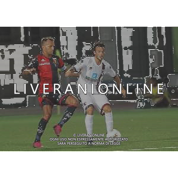 CHIAVARI 16 08 2019 COPPA ITALIA GENOA-IMOLESE 4-1 NELLA FOTO DA SINISTRA CRISCITO DOMENICO GENOA E TENTONI TOMMASO IMOLESE FOTO GIANNI SANNA-AG ALDO LIVERANI SAS