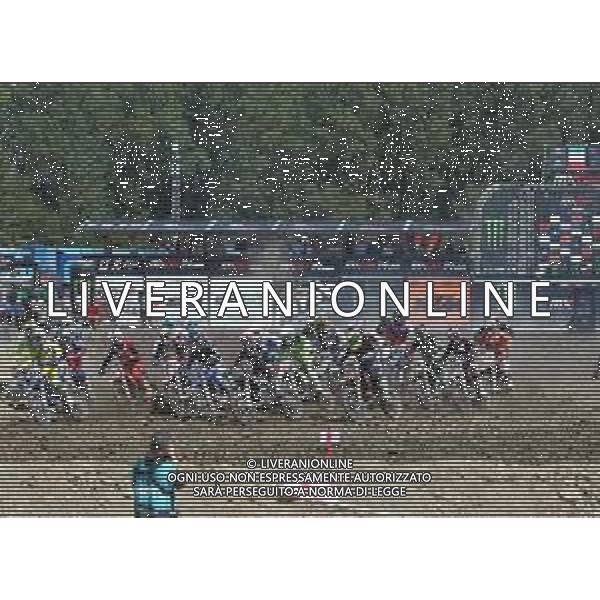 IMOLA SABATO 17 AGOSTO 2019 AUTODROMO ENZO E DINO FERRARI MOTOCROSS NELLA FOTO: PARTENZA MOTOCROSS 2 TEMPI VINTO DA JACOPI FOTO GIANNI SANNA-AG ALDO LIVERANI SAS