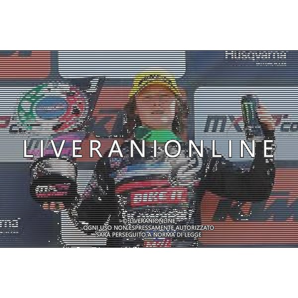 IMOLA 18 08 2019 MOTOCROSS GARA 2 WMX DONNE VITTORIA DI COURTNEY DUNCAN NELLA FOTO COURTNEY DUNCAN PODIO ©SANNA / AGENZIA ALDO LIVERANI SAS