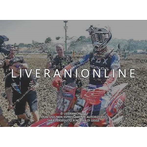 IMOLA 18 08 2019 MONDIALI DI MOTOCROSS MXGP GARA 1 GAJESER TIM CAMPIONE DEL MONDO NELLA FOTO TIM GAJSER CAMPIONE DEL MONDO INDICA IL SUO NUMERO FOTO GIANNI SANNA-AG ALDO LIVERANI SAS