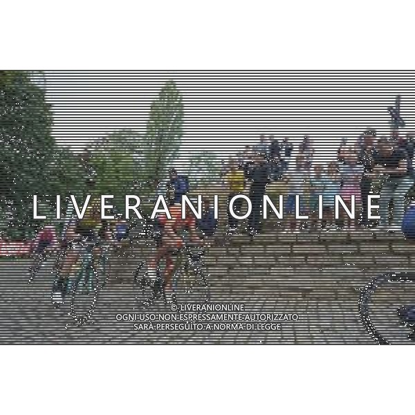18-08-2019 Binckbank Tour; Tappa 07 Saint Pieters Leeuw - Geraardsbergen; 2019, Jumbo - Visma; 2019, Ccc Team; De Plus, Laurens; Van Avermaet, Greg; Muro Di Grammont; ©SIROTTI / AGENZIA ALDO LIVERANI SAS