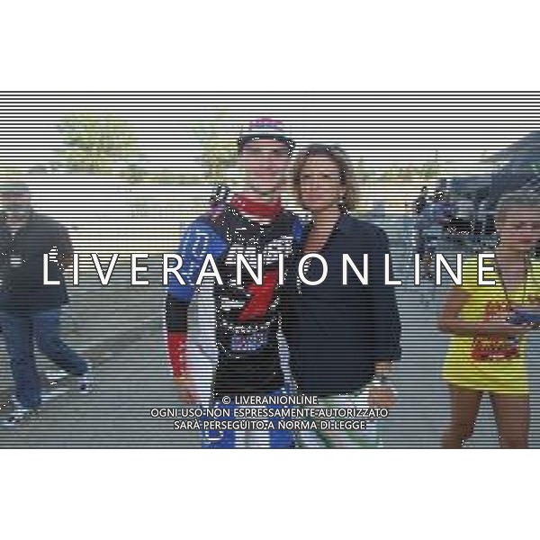 IMOLA 18 08 2019 MOTOCROSS MONDIALI GARA 2 MXGP NELLA FOTO TIM GAJSER CON SINDACA DI IMOLA MANUELA SANGIORGI ©SANNA / AGENZIA ALDO LIVERANI SAS