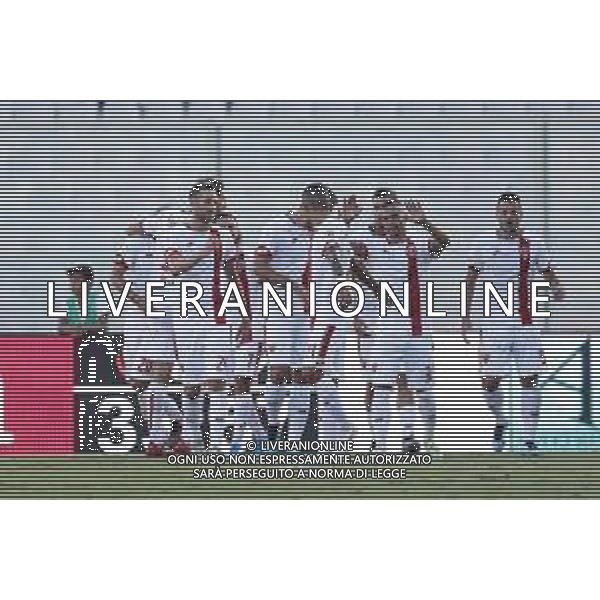 Fiorentina - Monza coppa Italia - 18/08/2019 nella foto: Esultanza monza dopo il gol di Andrea Brighenti ©Claudio Zamagni/Agenzia Aldo Liverani s.a.s. monza celebrates after scoring a goal during Italian\'s Cup soccer match between Acf Fiorentina and Monza at Artemio Franchi Stadium on August 18 2019 in Florence photo credit by Claudio Zamagni/Aldo Liverani Photo Agency / AGENZIA ALDO LIVERANI SAS