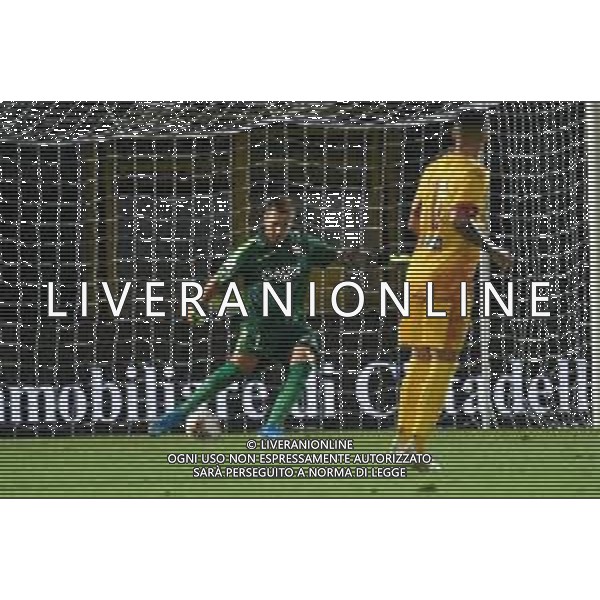 Cittadella (PD), Italia, 18 Agosto 2019, stadio "Tombolato", III° turno eliminatorio Tim Cup 2019/2020, incontro tra le squadre del Cittadella e del Carpi, nella foto:Andrea Rossini 1 del Carpi FC 1909 ©Alessio Marini / AGENZIA ALDO LIVERANI SAS
