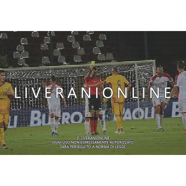 Cittadella (PD), Italia, 18 Agosto 2019, stadio "Tombolato", III° turno eliminatorio Tim Cup 2019/2020, incontro tra le squadre del Cittadella e del Carpi, nella foto:ammunizione Mirko Drudi 5 della AS Cittadella ©Alessio Marini / AGENZIA ALDO LIVERANI SAS