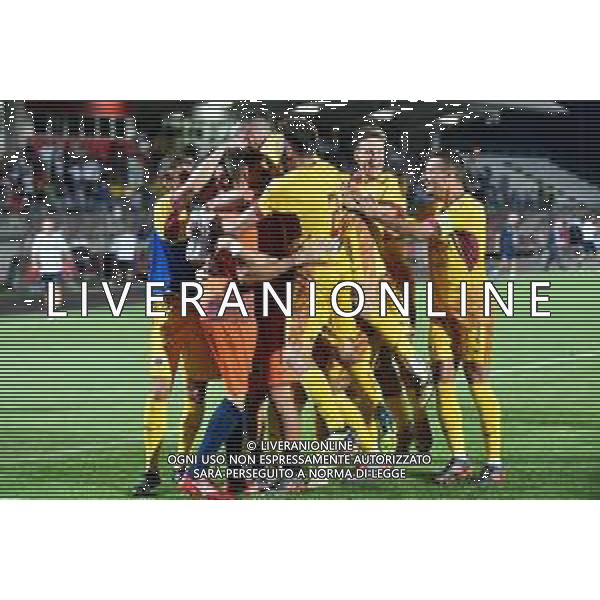 Cittadella (PD), Italia, 18 Agosto 2019, stadio "Tombolato", III° turno eliminatorio Tim Cup 2019/2020, incontro tra le squadre del Cittadella e del Carpi, nella foto:esultanza della AS Cittadella ©alessio marini / AGENZIA ALDO LIVERANI SAS