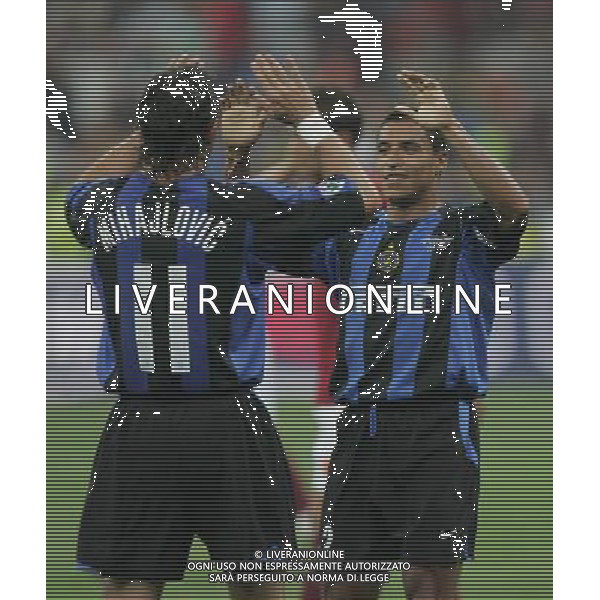 Milano 15 giugno 2005 Coppa Italia Tim Finale Inter - Roma nella foto: Mihajlovic Sinisa e Cordoba Ivan foto Andry / Ag. Aldo Liverani