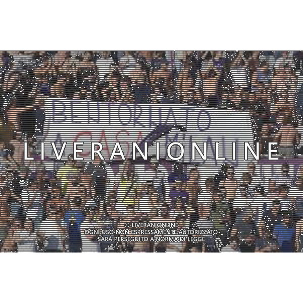 Fiorentina - Monza coppa Italia - 18/08/2019 nella foto: striscione dei tifosi fiorentina per Milan Badelj (acf Fiorentina) ©Claudio Zamagni/Agenzia Aldo Liverani s.a.s. a banner for Badelji (acf Fiorentina) during Italian\'s Cup soccer match between Acf Fiorentina and Monza at Artemio Franchi Stadium on August 18 2019 in Florence photo credit by Claudio Zamagni/Aldo Liverani Photo Agency / AGENZIA ALDO LIVERANI SAS