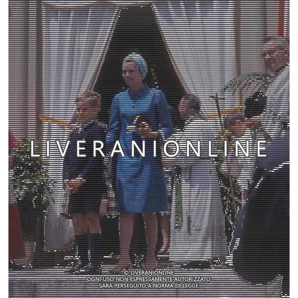 REALI PRINCIPATO DI MONACO - GRACE KELLY PRINCIPESSA DI MONACO - RETROSPETTIVA nella foto con il figlio Alberto II ©ARCHIVIO / AGENZIA ALDO LIVERANI SAS