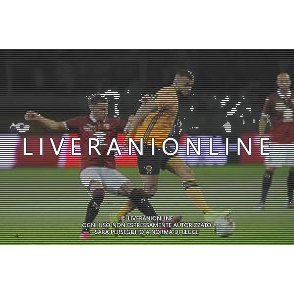 Torino 22.08.2019 Stadio Grande Torino Torino vs Wolverhampton play off qualificazioni Europa League 2019/2020 ©Viganti/Agenzia Aldo Liverani Nella foto: alejandro berenguer e romain saiss ©/AGENZIA ALDO LIVERANI SAS