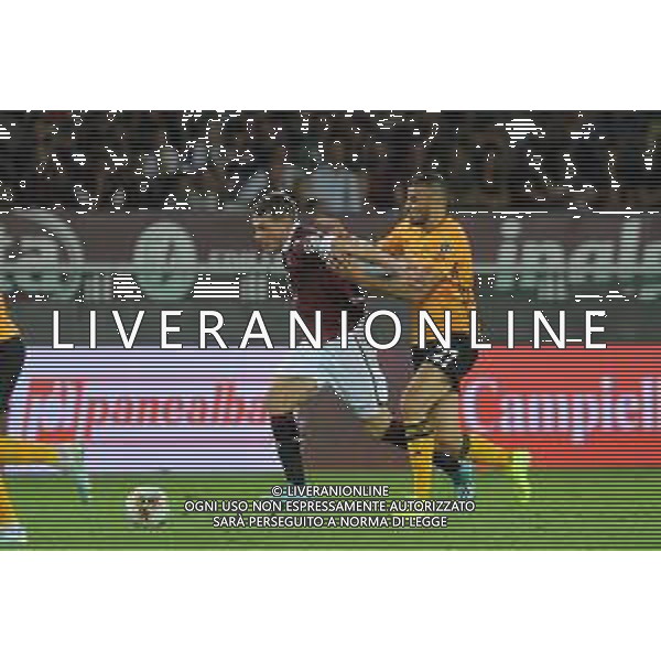 Torino 22.08.2019 Stadio Grande Torino Torino vs Wolverhampton play off qualificazioni Europa League 2019/2020 ©Viganti/Agenzia Aldo Liverani Nella foto: andrea belotti e romain saiss ©/AGENZIA ALDO LIVERANI SAS