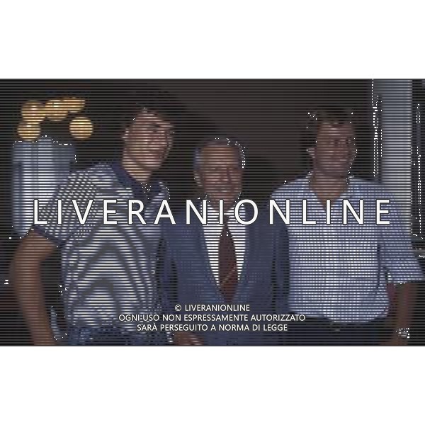 RETROSPETTIVA ANTON POLSTER CALCIATORE NELLA FOTO KLAUS BERGGREEN- MARIO GERBI PèRESIDENTE TORINO CALCIO-ANTON POLSTER AG ALDO LIVERANI SAS