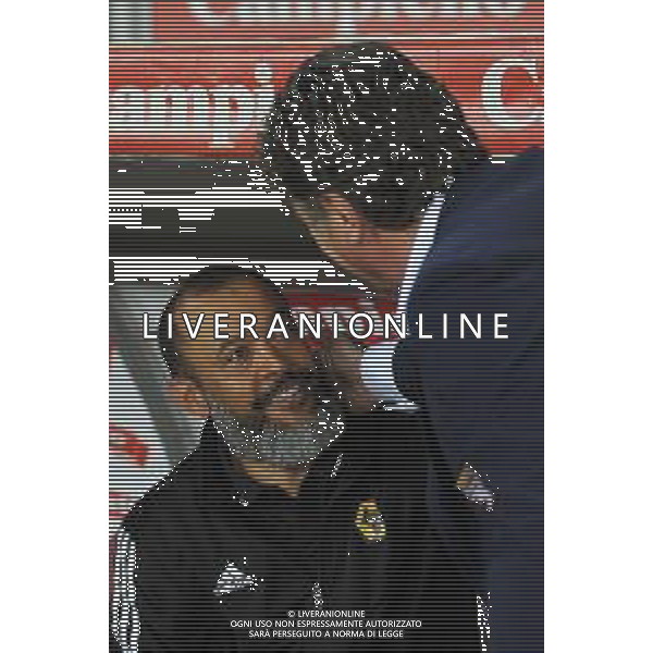 Torino 22.08.2019 Stadio Grande Torino Torino vs Wolverhampton play off qualificazioni Europa League 2019/2020 ©Viganti/Agenzia Aldo Liverani Nella foto: walter mazzarri e nuno espirito santo