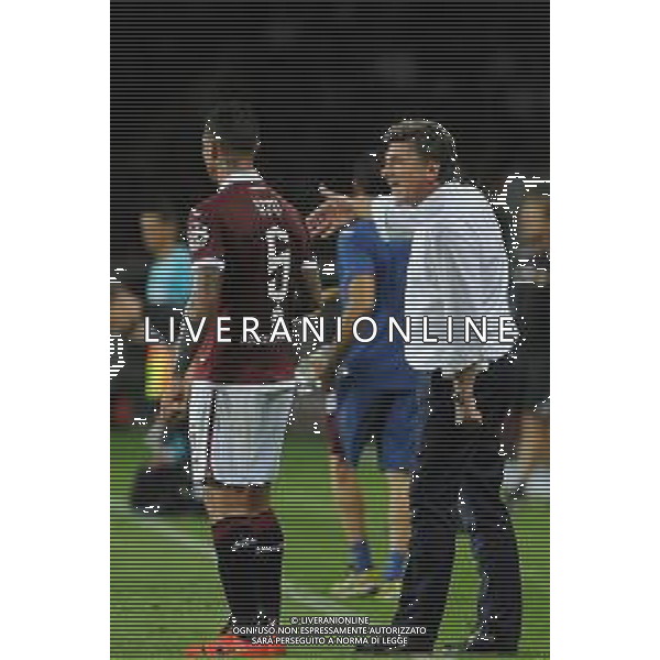 Torino 22.08.2019 Stadio Grande Torino Torino vs Wolverhampton play off qualificazioni Europa League 2019/2020 ©Viganti/Agenzia Aldo Liverani Nella foto: walter mazzarri e armando izzo