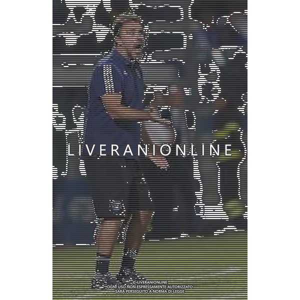 Pisa - Benevento Serie BKT 23/08/2019 nella foto: Mister Luca D’Angelo (Pisa Sporting Club 1909) ©Claudio Zamagni/Agenzia Aldo Liverani Mister Luca D’Angelo (Pisa Sporting Club 1909) during Italian Serie BKT soccer match between Pisa and Benevento at Arena Garibaldi-Romeo Anconetani Stadium in pisa on August 23 2019 photo credit by Claudio Zamagni/Aldo Liverani Photo Agency