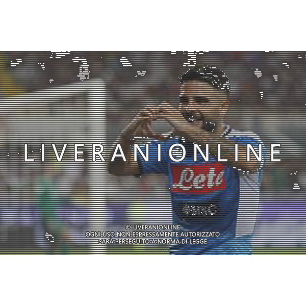 Fiorentina - Napoli Campionato di Calcio Serie A 24/08/2019 nella foto: Esultanza Insigne Lorenzo (ssc napoli) dopo il gol ©Claudio Zamagni/Agenzia Aldo Liverani Insigne Lorenzo(ssc napoli) celebrates after scoring a goal during Italian Serie A TIM soccer match between Fiorentina and Napoli at Artemio Franchi Stadium in Florence on August 24 2019 photo credit by Claudio Zamagni/Aldo Liverani Photo Agency
