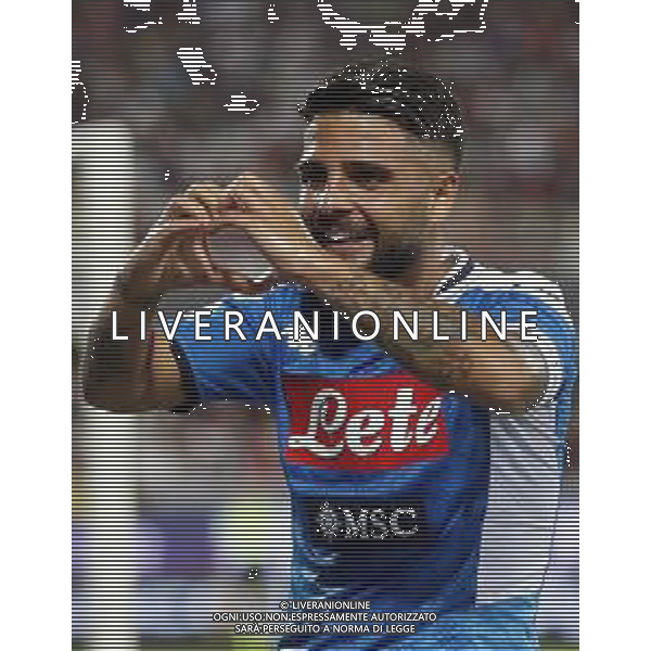 Fiorentina - Napoli Campionato di Calcio Serie A 24/08/2019 nella foto: Esultanza dopo il gol su rigore di Insigne Lorenzo ©Claudio Zamagni/Agenzia Aldo Liverani Insigne Lorenzo(ssc napoli) celebrates after scoring a goal during Italian Serie A TIM soccer match between Fiorentina and Napoli at Artemio Franchi Stadium in Florence on August 24 2019 photo credit by Claudio Zamagni/Aldo Liverani Photo Agency