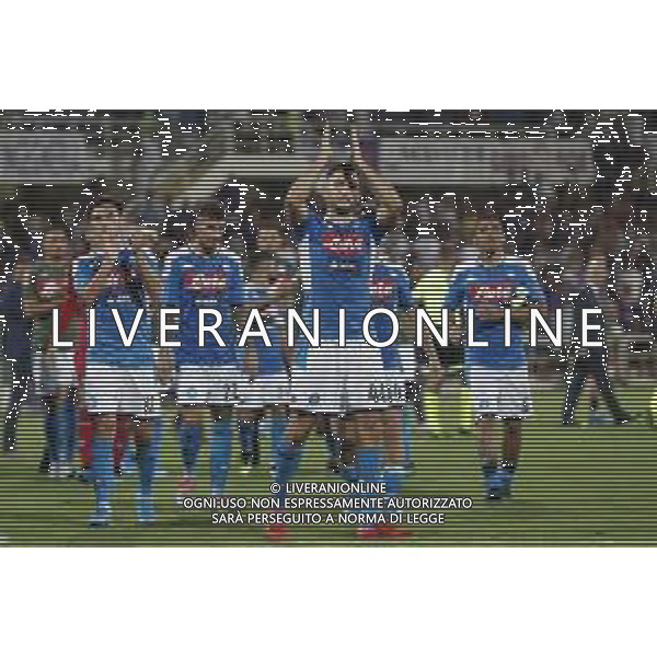 Fiorentina - Napoli Campionato di Calcio Serie A 24/08/2019 nella foto: esultanza finale napoli ©Claudio Zamagni/Agenzia Aldo Liverani final exultation of napoli during Italian Serie A TIM soccer match between Fiorentina and Napoli at Artemio Franchi Stadium in Florence on August 24 2019 photo credit by Claudio Zamagni/Aldo Liverani Photo Agency