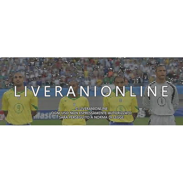 Lipsia 16/06/2005 Confederations Cup 2005 Brasile-Grecia 3-0 nella foto: adriano- robinho- emerson -dida foto: Marco Luzzani / Ag.Aldo Liverani