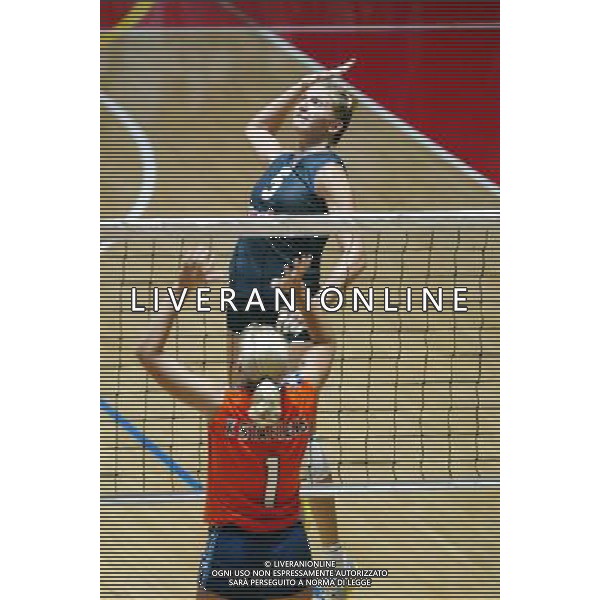 NAZIONALE ITALIANA VOLLEY FEMMINILE LUGLIO 2003 nella foto Anzanello Sara* foto fabrizio terruso/Agenzia Aldo Liverani