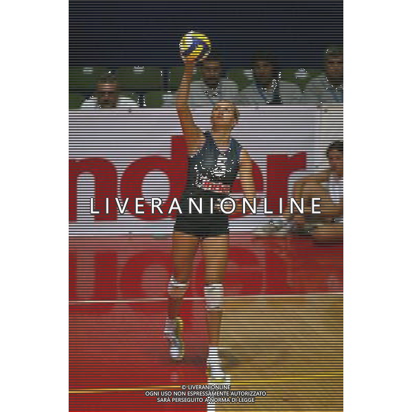 NAZIONALE ITALIANA VOLLEY FEMMINILE LUGLIO 2003 nella foto Anzanello Sara* foto fabrizio terruso/Agenzia Aldo Liverani