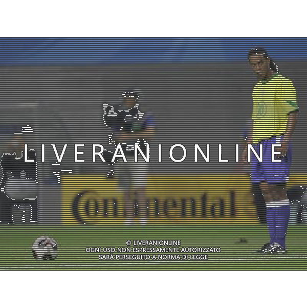 Lipsia 16/06/2005 Confederations Cup 2005 Brasile-Grecia 3-0 nella foto: Ronaldinho foto: Marco Luzzani / Ag.Aldo Liverani