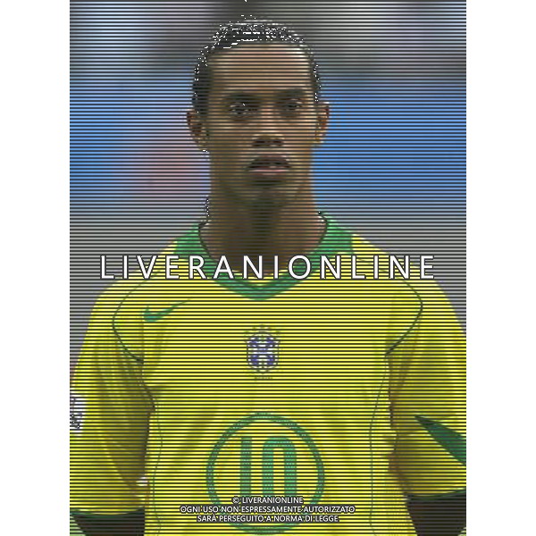 Lipsia 16/06/2005 Confederations Cup 2005 Brasile-Grecia 3-0 nella foto: Ronaldinho foto: Marco Luzzani / Ag.Aldo Liverani