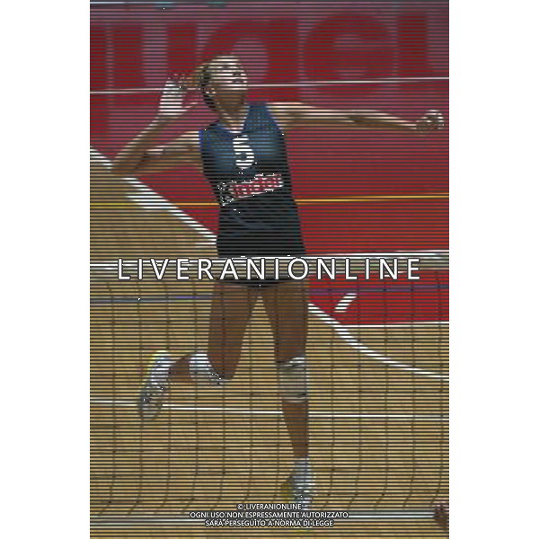 NAZIONALE ITALIANA VOLLEY FEMMINILE LUGLIO 2003 nella foto Anzanello Sara* foto fabrizio terruso/Agenzia Aldo Liverani