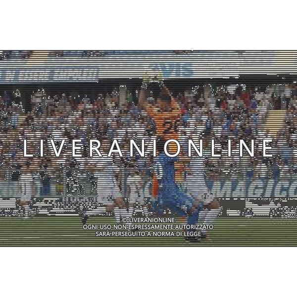 Empoli - Juve Stabia Serie BKT 25/08/2019 nella foto: Branduani Paolo salva ©Claudio Zamagni/Agenzia Aldo Liverani Branduani Paolo saves during Italian Serie BKT soccer match between Empoli and Juve Stabia at Carlo Castellani Stadium in Empoli on August 25 2019 photo credit by Claudio Zamagni/Aldo Liverani Photo Agency