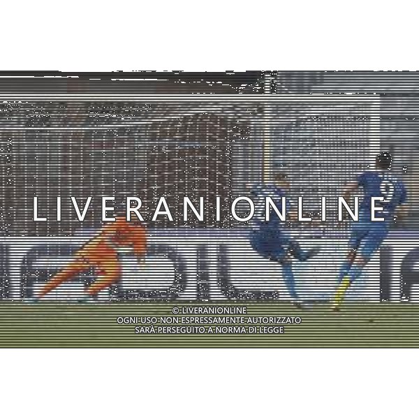 Empoli - Juve Stabia Serie BKT 25/08/2019 nella foto: goal La Gumina Antonio(Empoli f.c.) ©Claudio Zamagni/Agenzia Aldo Liverani goal La Gumina Antonio(Empoli f.c.) during Italian Serie BKT soccer match between Empoli and Juve Stabia at Carlo Castellani Stadium in Empoli on August 25 2019 photo credit by Claudio Zamagni/Aldo Liverani Photo Agency