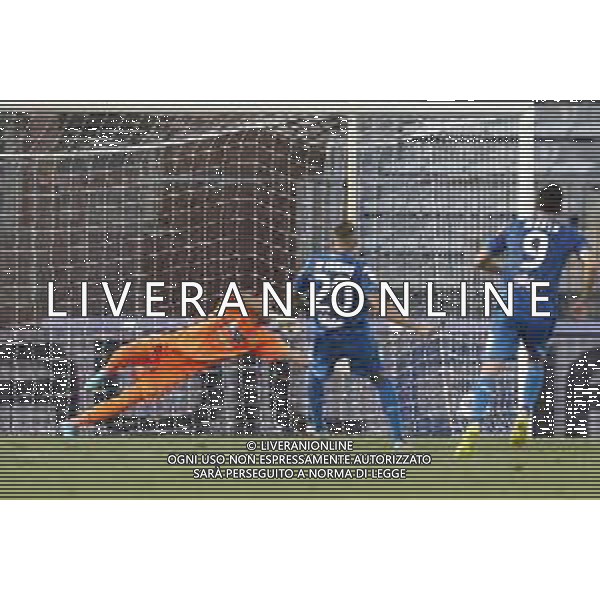 Empoli - Juve Stabia Serie BKT 25/08/2019 nella foto: goal La Gumina Antonio(Empoli f.c.) ©Claudio Zamagni/Agenzia Aldo Liverani goal La Gumina Antonio(Empoli f.c.) during Italian Serie BKT soccer match between Empoli and Juve Stabia at Carlo Castellani Stadium in Empoli on August 25 2019 photo credit by Claudio Zamagni/Aldo Liverani Photo Agency