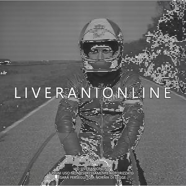 RETROSPETTIVA GIACOMO AGOSTINI PILOTA MOTOCICLISMO NELLA FOTO GIACOMO AGOSTINI NELL\'ANNO 1971 CASCINA COSTA AG ALDO LIVERANI SAS