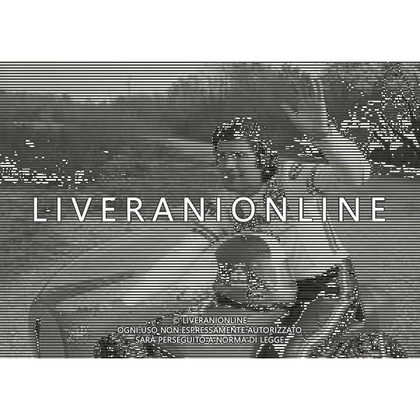 RETROSPETTIVA GIACOMO AGOSTINI PILOTA MOTOCICLISMO NELLA FOTO GIACOMO AGOSTINI NELL\'ANNO 1972 A CASCINA COSTA AG ALDO LIVERANI SAS