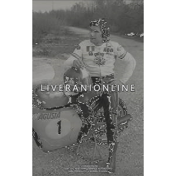 RETROSPETTIVA GIACOMO AGOSTINI PILOTA MOTOCICLISMO NELLA FOTO GIACOMO AGOSTINI NELL\'ANNO 1972 A CASCINA COSTA AG ALDO LIVERANI SAS