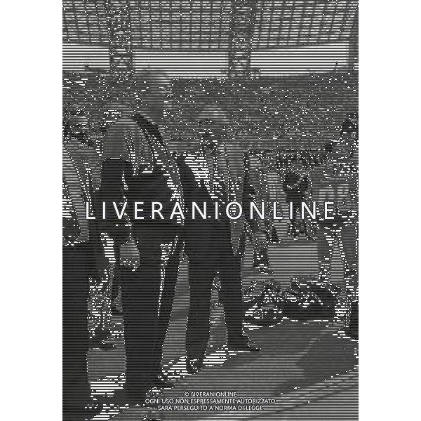 RETROSPETTIVA CORRADO FERLAINO PRESIDENTE NAPOLI CALCIO NELLA FOTO CORRADO FERLAINO PRESIDENTE NAPOLI CALCIO 1991 FESTEGGIAMENTI PER IL SECONDO SCUDETTO DEL NAPOLI CON IL GIORNALISTA SPORTIVO ALDO BISCARDI AG ALDO LIVERANI SAS