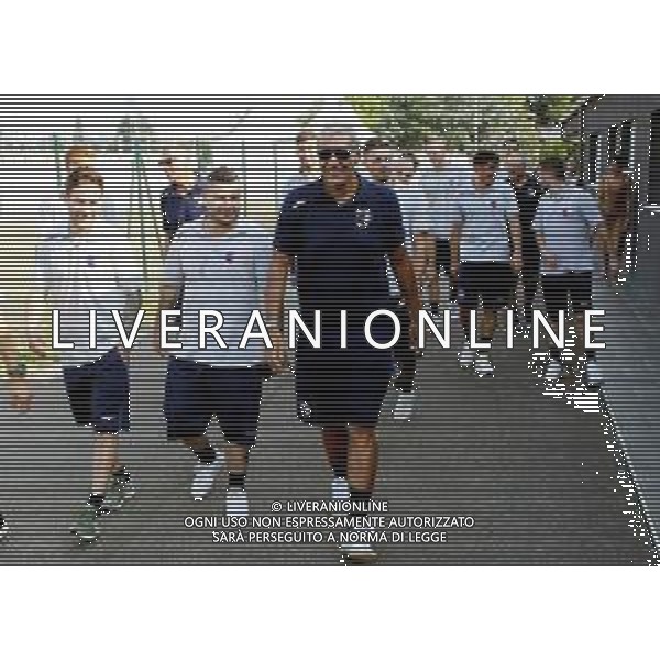 IMOLA 26 08 2019 IMOLESE CALCIO A5 PRESENTAZIONE NUOVI GIOCATORI E NUOVO CAMPIONATO NELLA FOTO ARRIVO DI FILIPPO CAROBBIO ALLENATORE E ADRIANO FOGLIA CON LA SQUADRA FOTO GIANNI SANNA-AG ALDO LIVERANI SAS