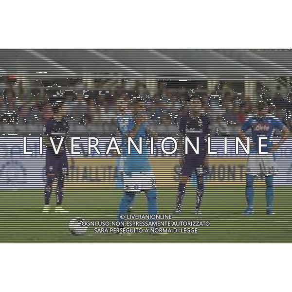 Fiorentina - Napoli Campionato di Calcio Serie A 24/08/2019 nella foto: Insigne Lorenzo(ssc napoli) Venuti Lorenzo (acf Fiorentina) Pulgar Erik (acf Fiorentina) Zielinski Piotr(ssc napoli) ©Claudio Zamagni/Agenzia Aldo Liverani Insigne Lorenzo(ssc napoli) Venuti Lorenzo (acf Fiorentina) Pulgar Erik (acf Fiorentina) Zielinski Piotr(ssc napoli) during Italian Serie A TIM soccer match between Fiorentina and Napoli at Artemio Franchi Stadium in Florence on August 24 2019 photo credit by Claudio Zamagni/Aldo Liverani Photo Agency